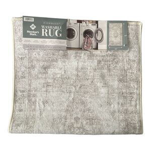 Castle Gray - Member's Mark Everwash Pet/Kid Friendly Skid Resistant Washable Ru